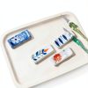 Ceramic Chopsticks Rest Rack 3pcs by CRASPIRE Blue Porcelain-3