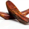 Fish Shape Wooden Chopstick Rest Set of 4 Two Colors 7x1.6cm-1