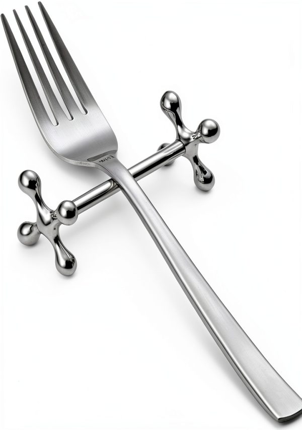 Silver Victorian Classic Cutlery Rest Set of 6 BMTick Wall Mount-1