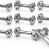10 Pcs Crystal Acrylic Dumbbell Knife Fork Rest Bulk High Transparent Knife Chopstick Spoon Holder Restaurant Supplies for Placing Tableware Table Decoration Wedding Housewarming Favor Gifts-0