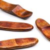 4 Pcs Natural Wood Chopsticks Rest Tableware Knife Forks Spoon Dinner Service Holder Rack-0