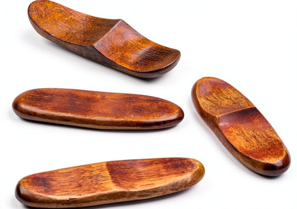4 Pcs Natural Wood Chopsticks Rest Tableware Knife Forks Spoon Dinner Service Holder Rack-0