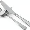 Swan Lake Knife Rest by BMTick Silver Set of 12 Stainless Steel-1