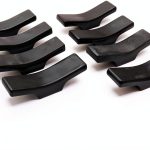 Pomeat Black Porcelain Knife Rests Set of 8 – Chopstick Spoon Holders-0