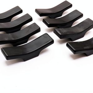 Pomeat Black Porcelain Knife Rests Set of 8 – Chopstick Spoon Holders-0