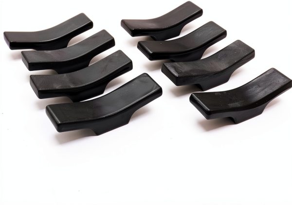 Pomeat Black Porcelain Knife Rests Set of 8 – Chopstick Spoon Holders-0