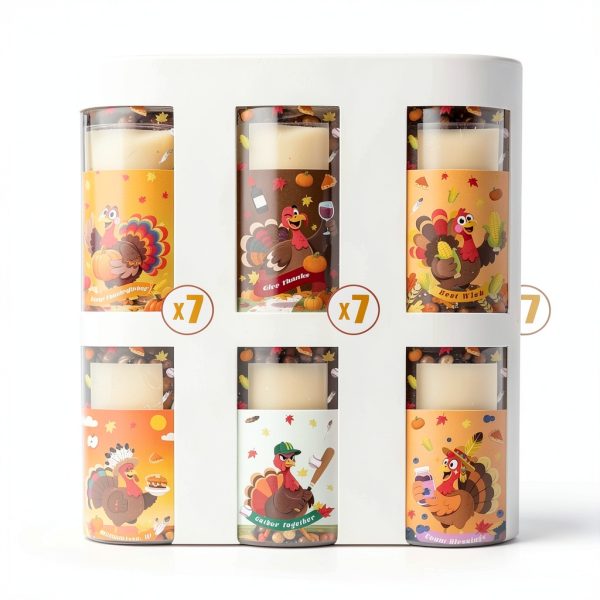 Thanksgiving Turkey Cutlery Holders FIESTAJOY 42 Piece Cardboard Rests-1