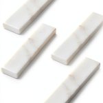 Koyo Pottery White Marble Cutlery Rest Set of 4 4.3 in (11 cm)-0