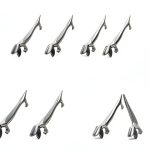 Silver ‘Hunter’s Dachshund’ Cutlery Rest for Knifes, Forks and Spoons (Set of 12) Knife Rest Set-0