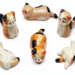 Cat Shaped Porcelain Knife Rest Set for Dining Table-0
